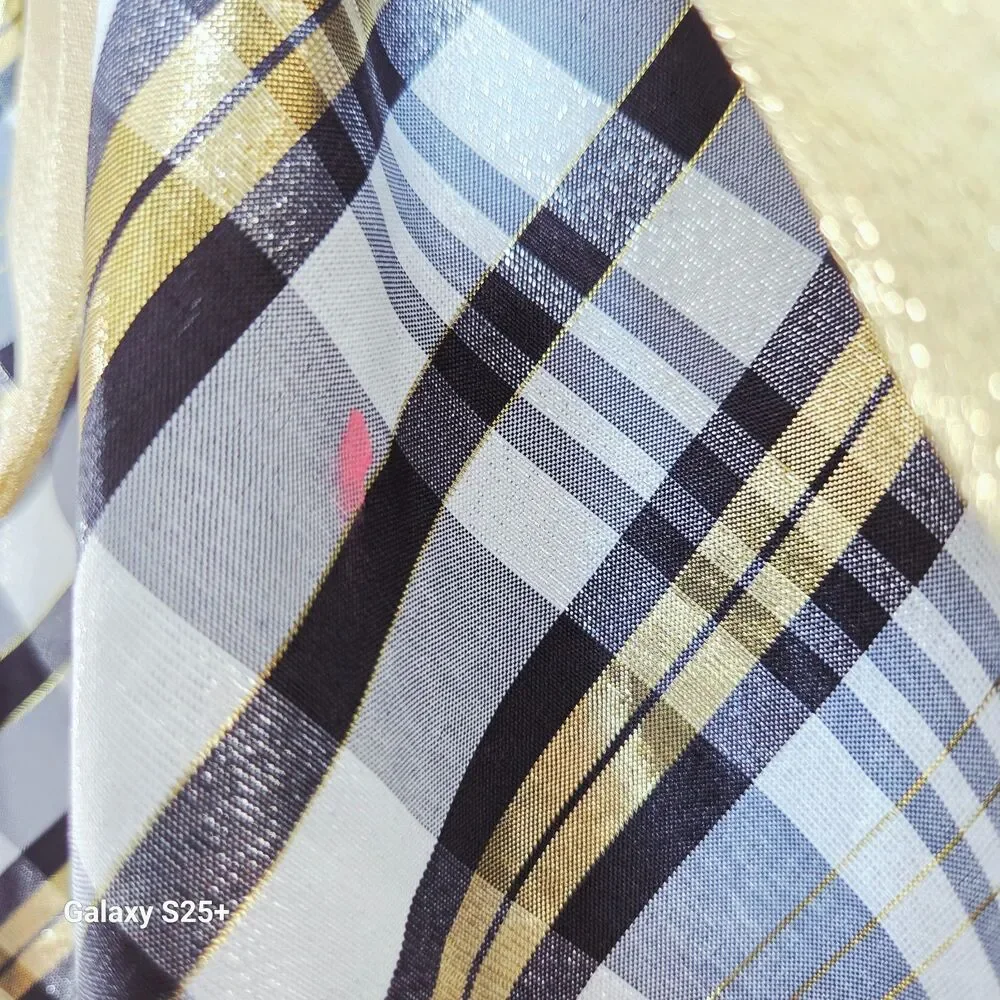 Biscotti Collezioni Girls Holiday Dress Size 5 Black Velvet Gold Plaid